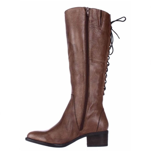 Steve Madden Leather Riding Boots Sz 9 Western Brown equestrian Bravvest - Picture 1 of 8